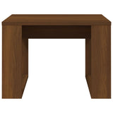 Table d'appoint Chêne marron 50x50x35 cm Bois d'ingénierie