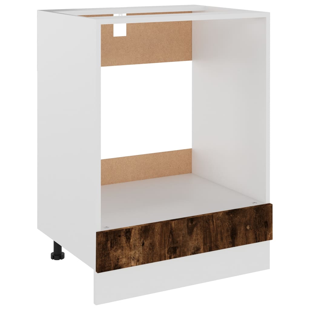 Ofenschrank Räuchereiche 60x46x81,5 cm Holzwerkstoff