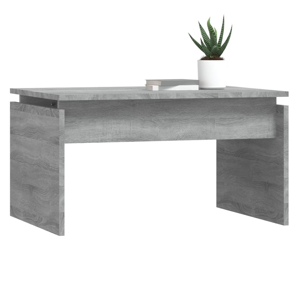 Sonoma grauer Couchtisch 68x50x38 cm Holzwerkstoff