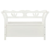 Banc Blanc 107x45x75,5 cm Bois de sapin solide