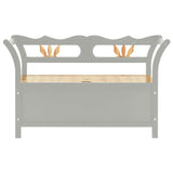 Banc Gris 107x45x75,5 cm Bois de sapin solide