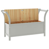 Banc Gris 107x45x75,5 cm Bois de sapin solide