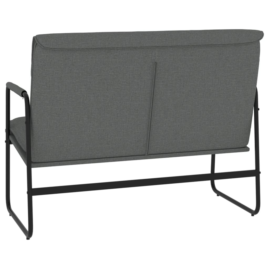 Banc Gris foncé 100x64x80 cm Tissu