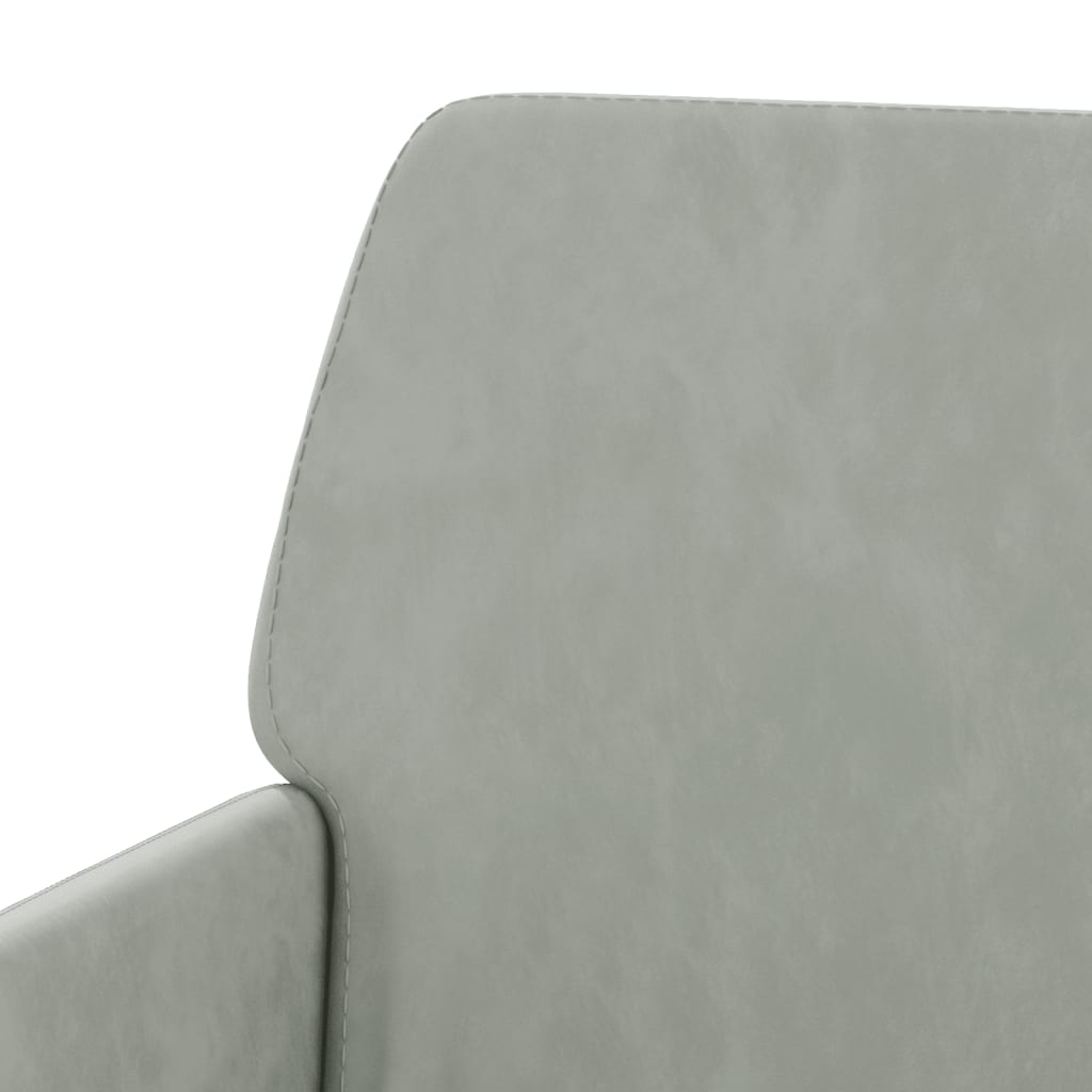 Banc Gris clair 108x79x79 cm Velours