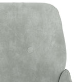 Banc Gris clair 108x79x79 cm Velours