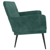 Banc Vert foncé 108x79x79 cm Velours