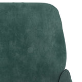 Banc Vert foncé 108x79x79 cm Velours