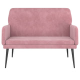 Banc Rose 108x79x79 cm Velours