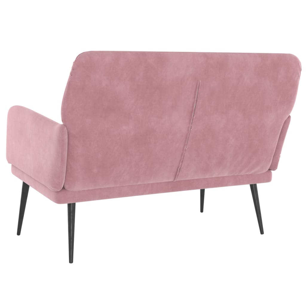 Banc Rose 108x79x79 cm Velours