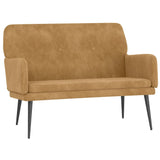 Banc Marron 108x79x79 cm Velours