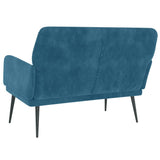 Banc Bleu 108x79x79 cm Velours