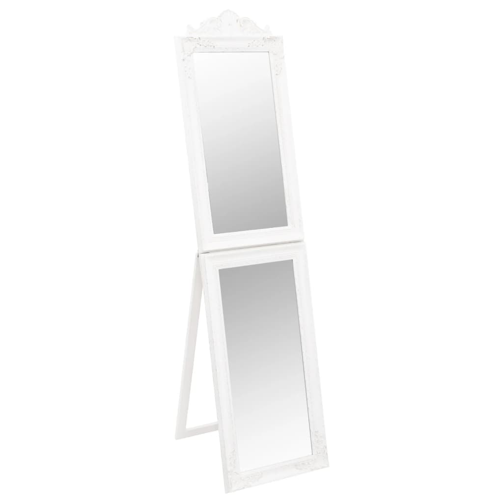 Miroir sur pied Blanc 40x160 cm