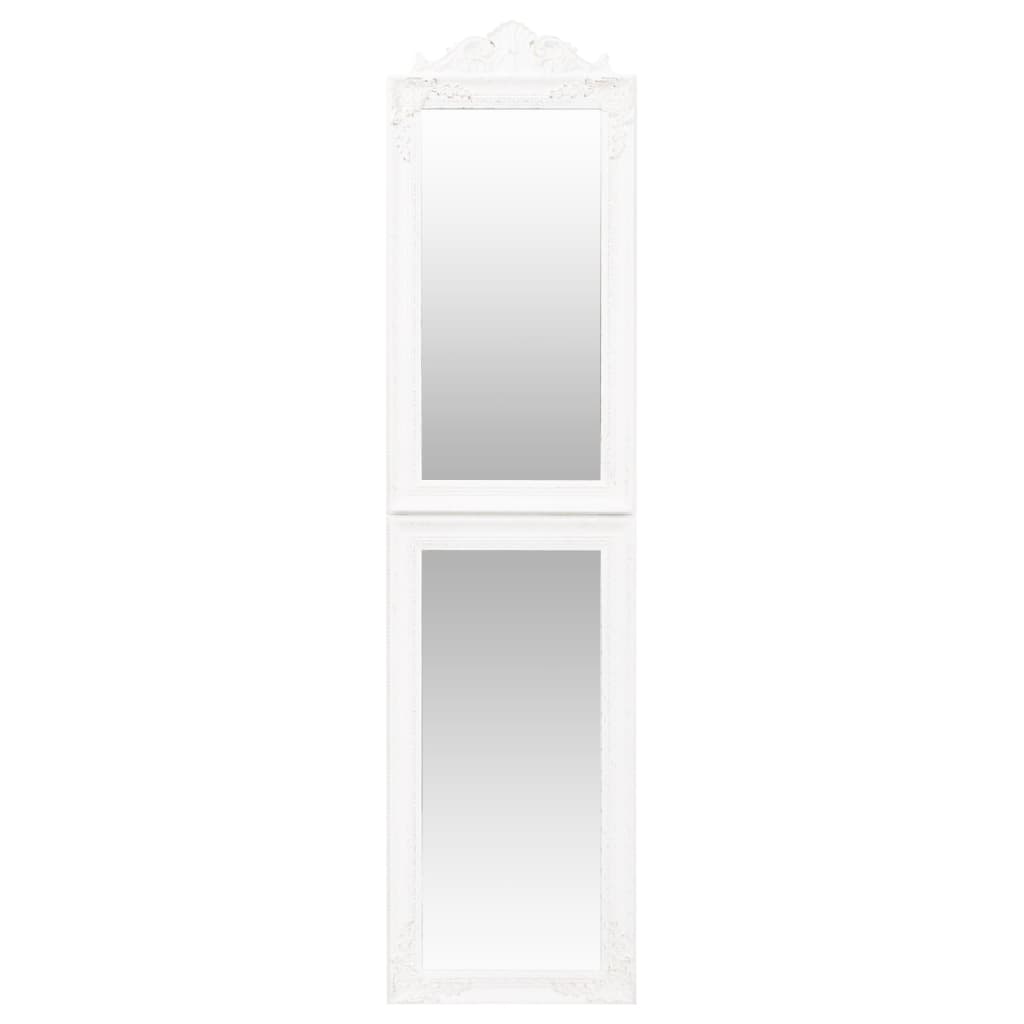 Miroir sur pied Blanc 40x160 cm