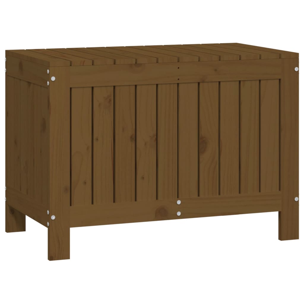 Boîte de rangement de jardin Marron miel 76x42,5x54 cm Bois pin