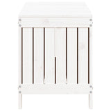 Boîte de rangement de jardin Blanc 108x42,5x54 cm Bois de pin