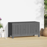 Garden storage box Grey 108x42.5x54 cm Pine wood