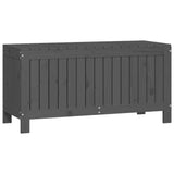 Garden storage box Grey 108x42.5x54 cm Pine wood