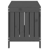 Boîte de rangement de jardin Gris 108x42,5x54 cm Bois de pin