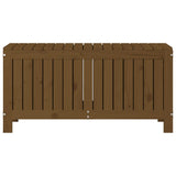 Boîte de rangement de jardin Marron miel 108x42,5x54cm Bois pin