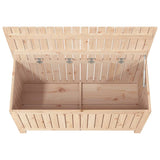 Boîte de rangement de jardin 115x49x60 cm Bois massif de pin