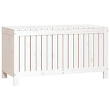 Boîte de rangement de jardin Blanc 115x49x60 cm Bois de pin