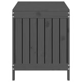 Boîte de rangement de jardin Gris 115x49x60 cm Bois de pin