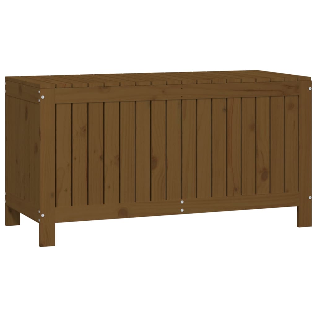 Garden storage box Honey brown 115x49x60 cm Pine wood