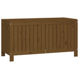 Garden storage box Honey brown 115x49x60 cm Pine wood