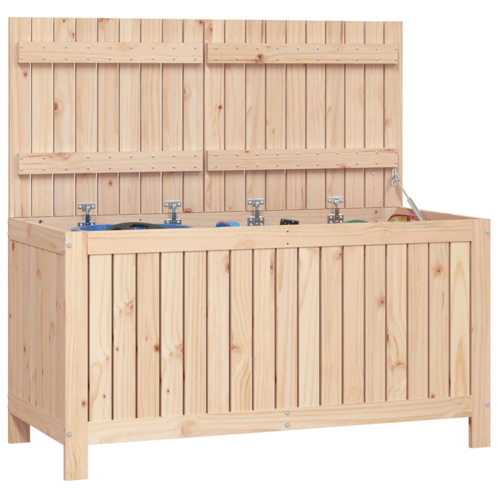 Boîte de rangement de jardin 121x55x64 cm Bois massif de pin