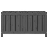 Boîte de rangement de jardin Gris 121x55x64 cm Bois de pin