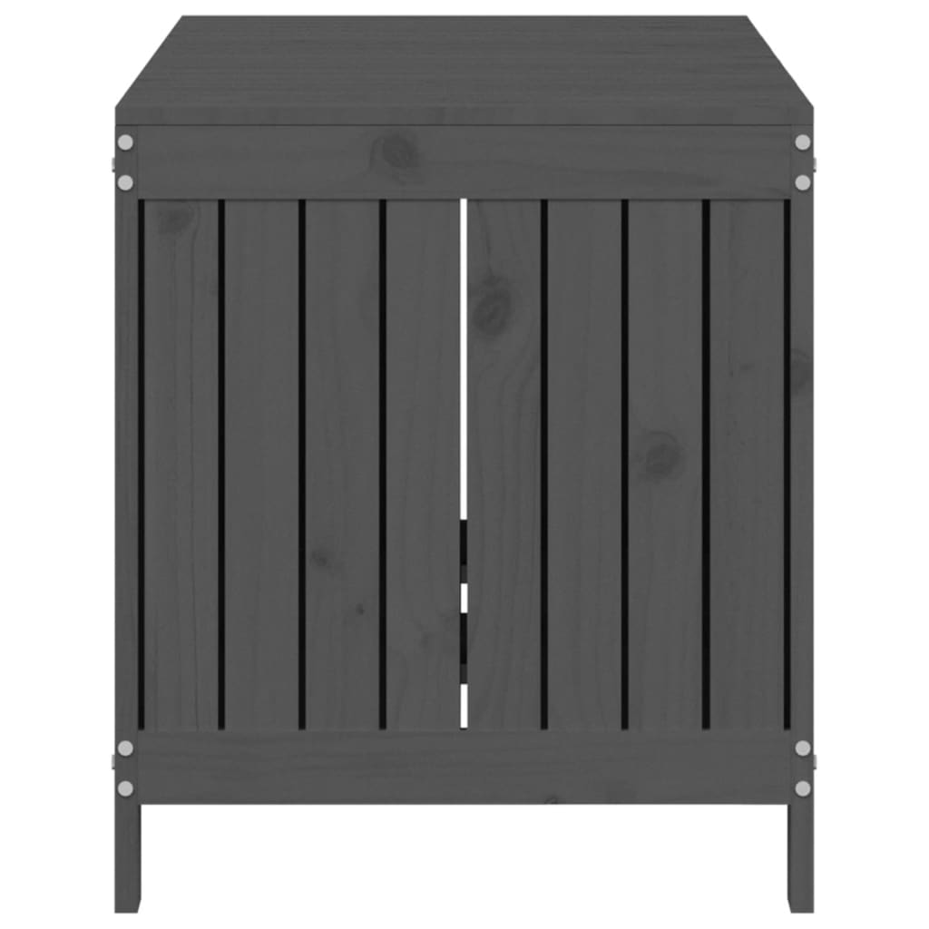 Boîte de rangement de jardin Gris 121x55x64 cm Bois de pin