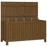 Boîte de rangement de jardin Marron miel 121x55x64 cm Bois pin