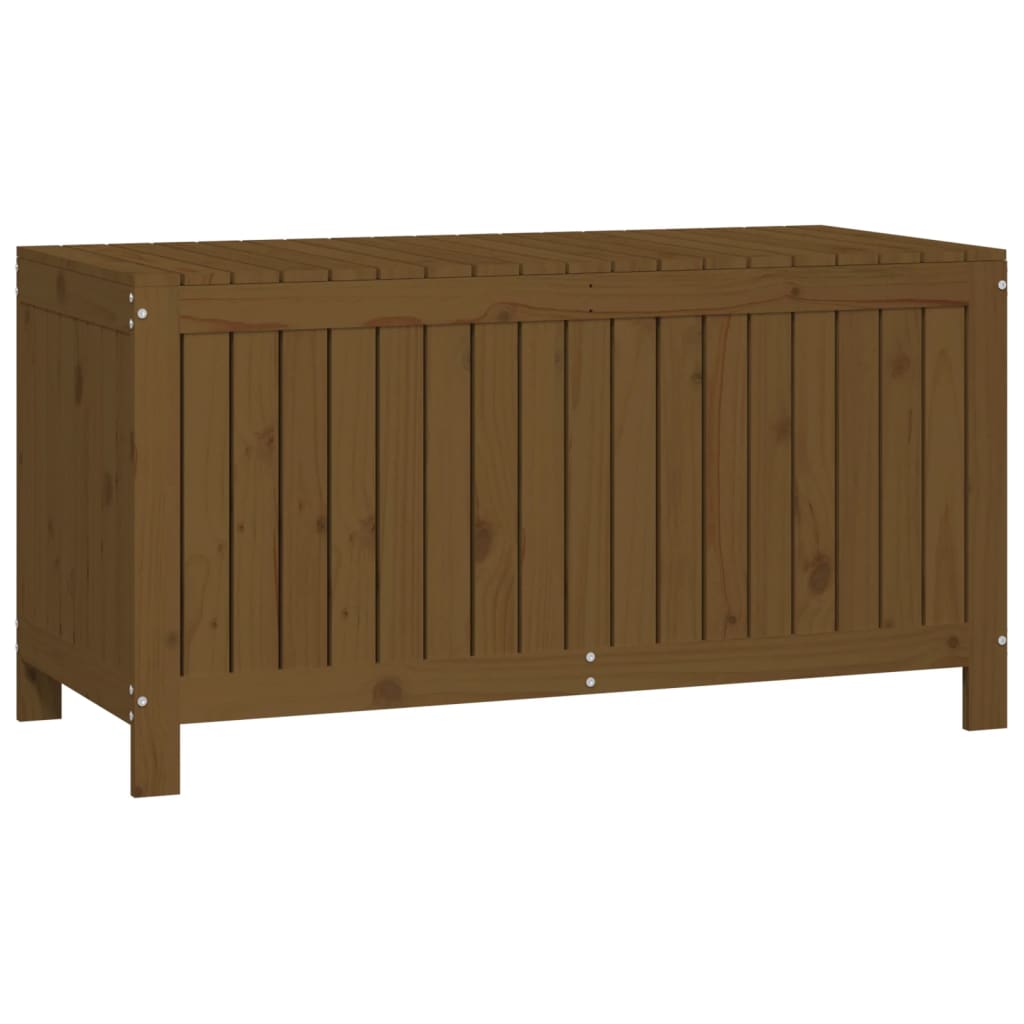 Boîte de rangement de jardin Marron miel 121x55x64 cm Bois pin