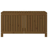 Boîte de rangement de jardin Marron miel 121x55x64 cm Bois pin