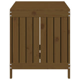 Boîte de rangement de jardin Marron miel 121x55x64 cm Bois pin