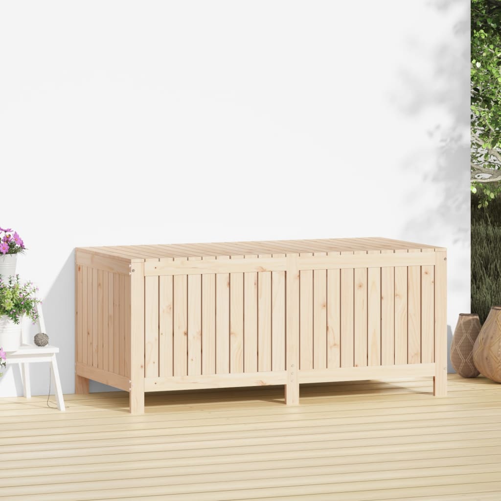 Boîte de rangement de jardin 147x68x64 cm Bois massif de pin