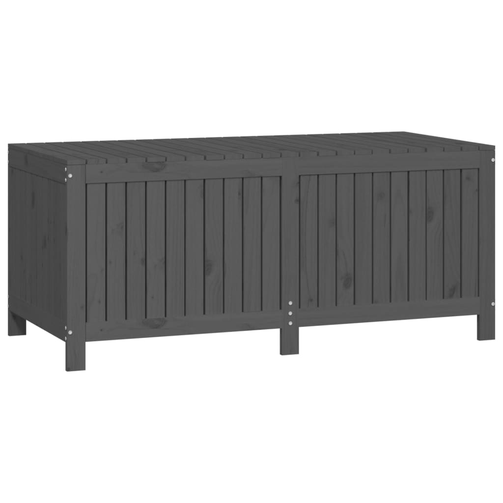 Garten-Aufbewahrungsbox Grau 147x68x64 cm Kiefernholz