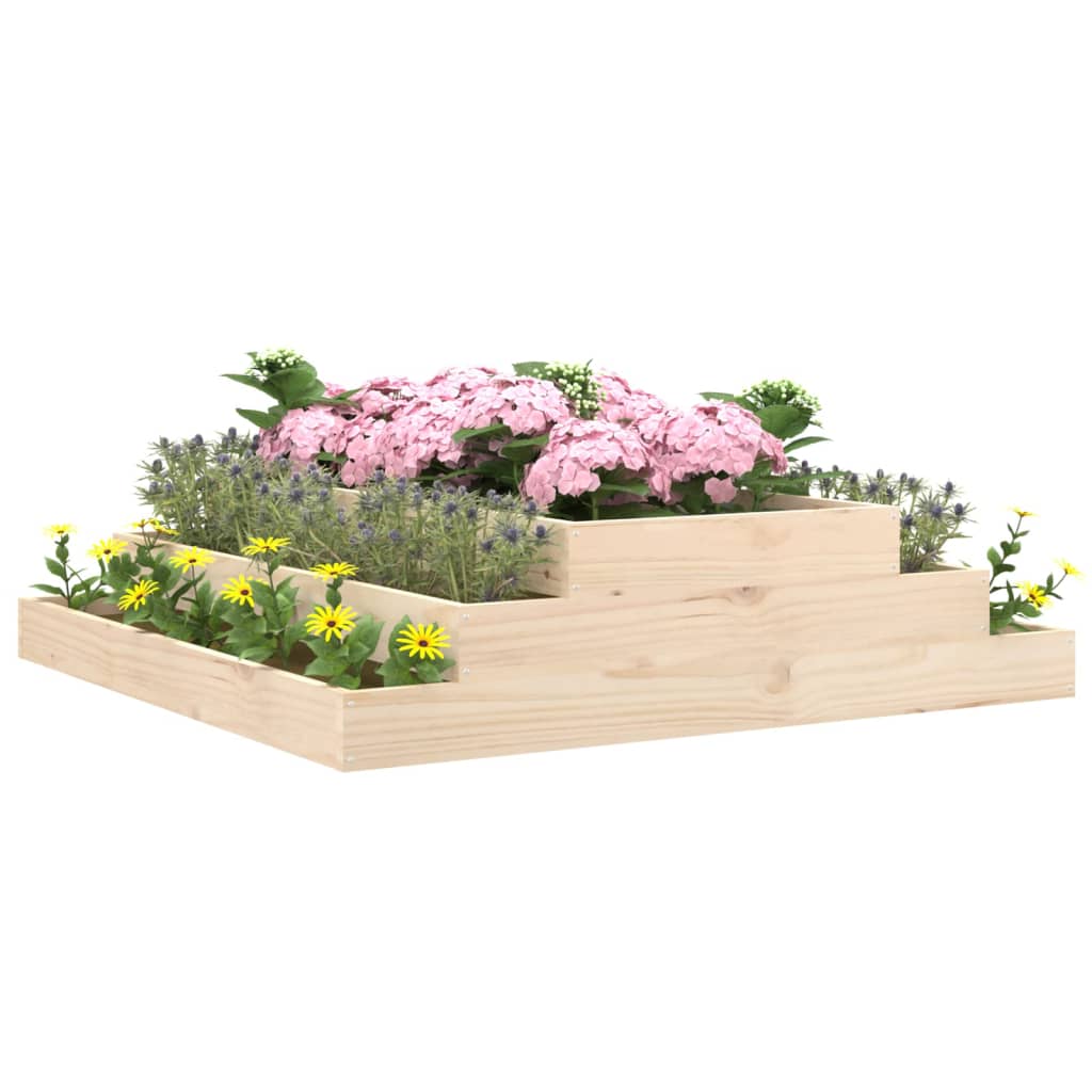 Planter 110x110x27 cm Solid pine wood