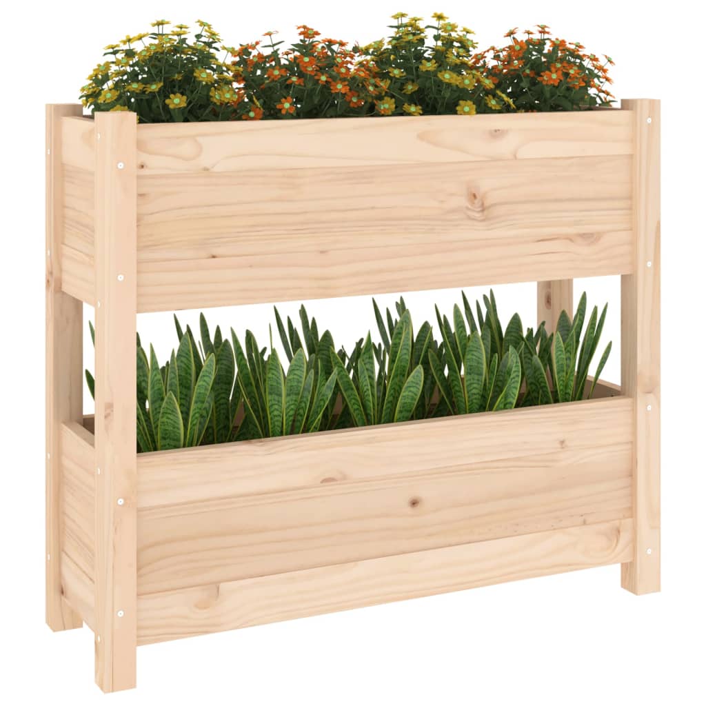 Jardinière 77x25x66 cm Bois massif de pin