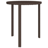 Side tables 3 pcs brown resin wicker