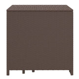 Nesting tables 3 pcs brown resin wicker