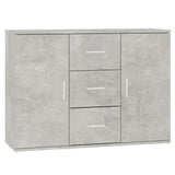 Concrete Grey Sideboard 91x29.5x65 cm Engineered Wood