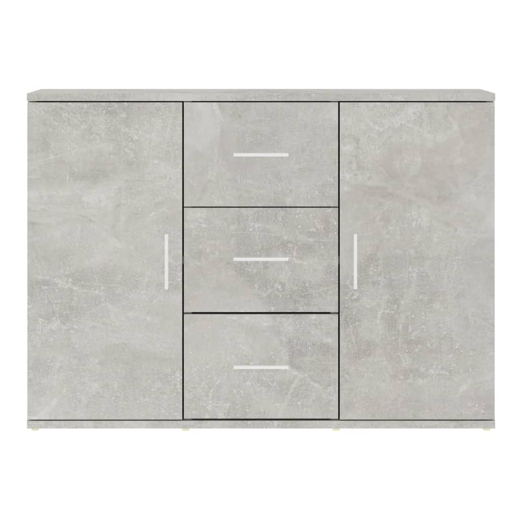 Concrete Grey Sideboard 91x29.5x65 cm Engineered Wood