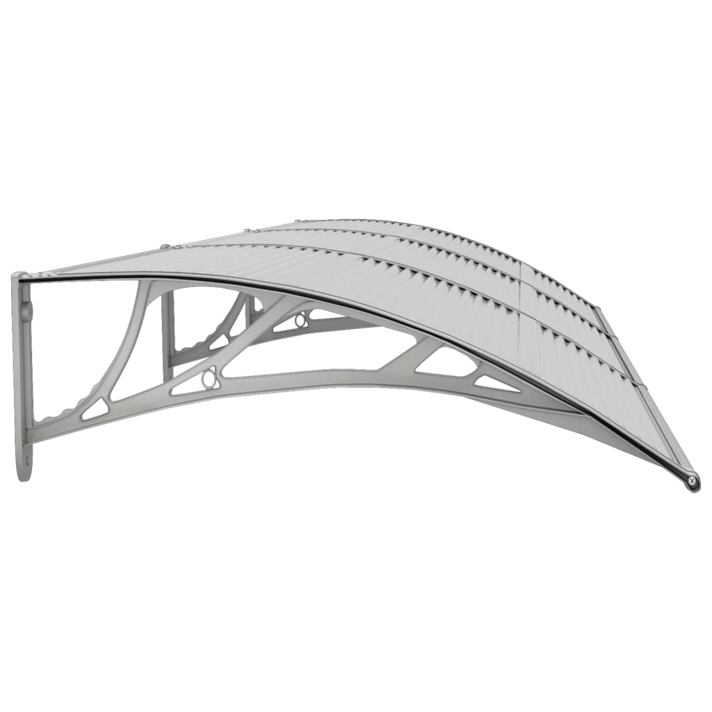 Door canopy Grey 300x75 cm Polycarbonate