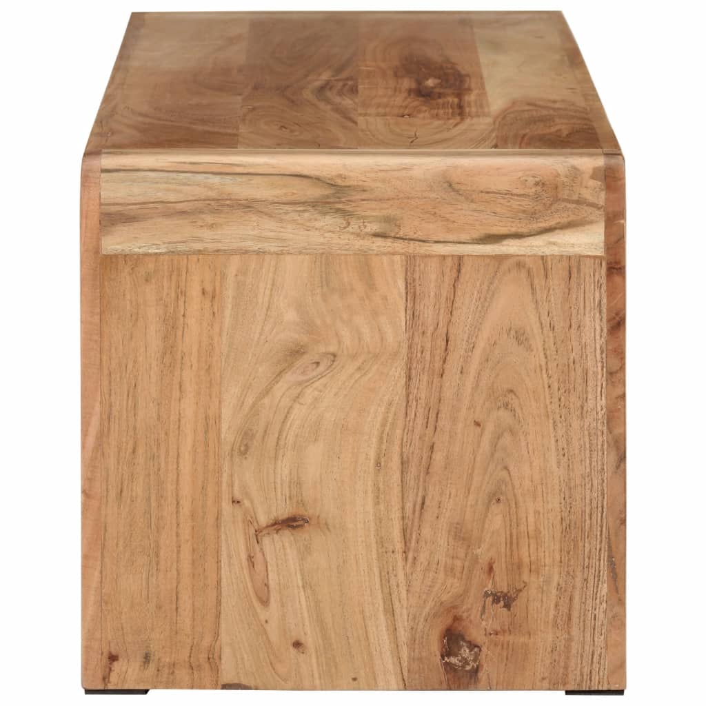 Meuble TV 110x33x33 cm bois d'acacia massif