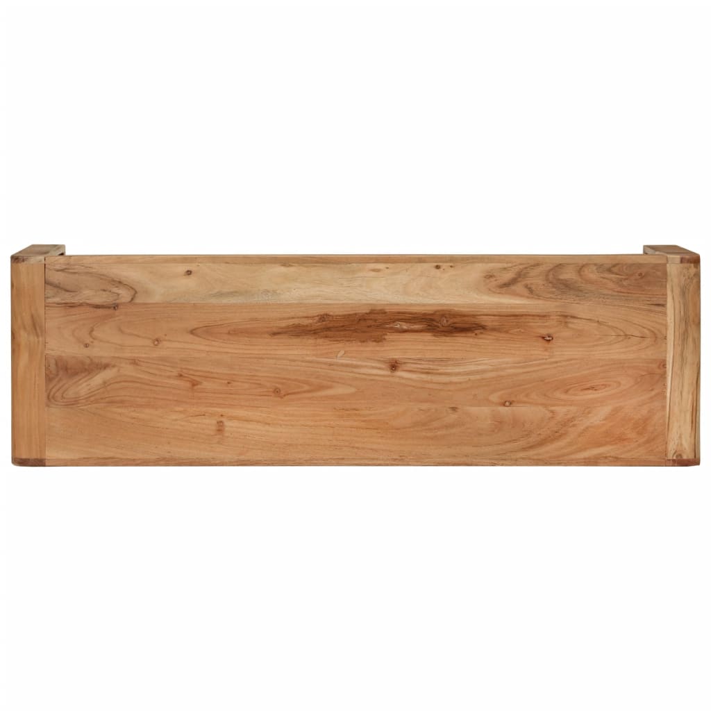 Meuble TV 110x33x33 cm bois d'acacia massif