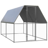 Outdoor chicken coop 2x4x2 m Galvanized steel