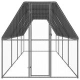 Outdoor chicken coop 2x8x2 m Galvanized steel