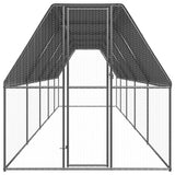 Outdoor chicken coop 2x10x2 m Galvanized steel