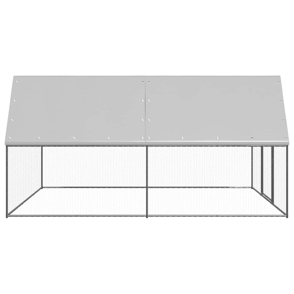 Outdoor chicken coop 3x4x2 m Galvanized steel